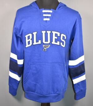 Mens NHL St. Louis Blues Hockey Hoodie Sweatshirt Brand New No Tags Size XL